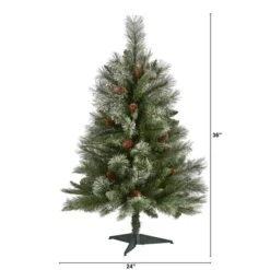 3ft. Unlit French Alps Mountain Pine Artificial Christmas Tree -Northlight Sale Store D251328S 2