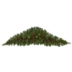 6ft. Pre-Lit Berry & Pinecone Artificial Christmas Swag