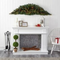 6ft. Pre-Lit Berry & Pinecone Artificial Christmas Swag -Northlight Sale Store D251355S 4