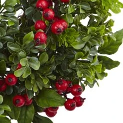 24" Berry Boxwood Wreath -Northlight Sale Store D251366S 13