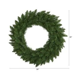 24" LED Green Pine Artificial Christmas Wreath 11 24" LED Green Pine Artificial Christmas Wreath -Northlight Sale Store D251388S 2