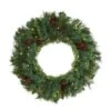 20" LED Mixed Pine & Pinecone Artificial Christmas Wreath