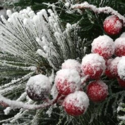 22" Snowy Bedford Urn Filler With Battery Operated LED Lights -Northlight Sale Store D252348S 15