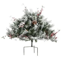 22" Snowy Bedford Urn Filler With Battery Operated LED Lights -Northlight Sale Store D252348S 16