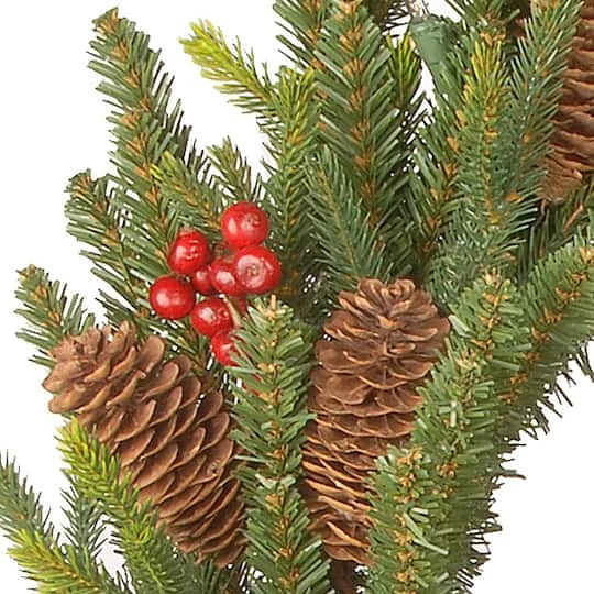 24" LED Dorchester Fir Wreath 4 24" LED Dorchester Fir Wreath - Image 4