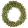60" Clear Lights Norwood Fir Wreath