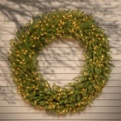 60" Clear Lights Norwood Fir Wreath -Northlight Sale Store D252476S 2