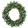 30" Cool White LED Memory-Shape® Norwood Fir Wreath