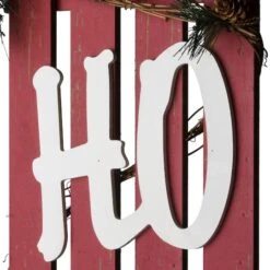 4ft. Red & White Ho Ho Ho Wall Sign 11 4ft. Red & White Ho Ho Ho Wall Sign -Northlight Sale Store D252498S 15