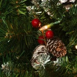 33" Pre-Lit Frosted Berry Urn Filler -Northlight Sale Store D252570S 3