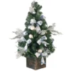 3ft. Pre-Lit Decorative Collection Ornament Artificial Christmas Tree, Clear Lights