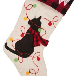 Glitzhome® 21" LED Cat Christmas Stockings, 2ct. -Northlight Sale Store D252863S 5