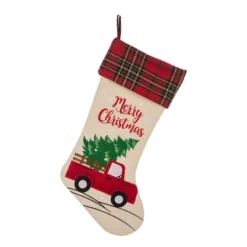 Glitzhome® 21" Truck & Tree Christmas Stockings, 2ct. -Northlight Sale Store D252872S 3