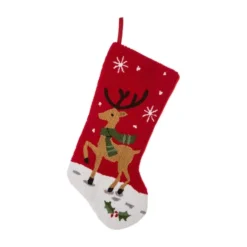 Glitzhome® 20" Red Reindeer Stockings, 2ct. -Northlight Sale Store D252891S 3