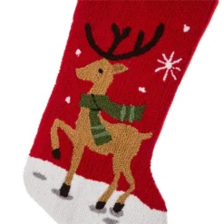 Glitzhome® 20" Red Reindeer Stockings, 2ct. -Northlight Sale Store D252891S 4