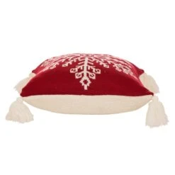 Glitzhome® Knitted Snowflake Red Pillow Covers, 2ct. -Northlight Sale Store D252901S 5
