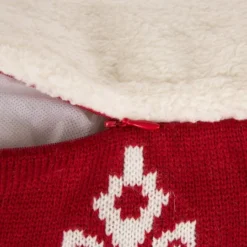 Glitzhome® Knitted Snowflake Stockings, Tree Skirt & Pillow Cover Set -Northlight Sale Store D252903S 8