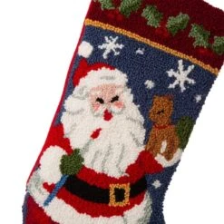 Glitzhome® 19" Santa Hooked Stocking -Northlight Sale Store D252943S 3
