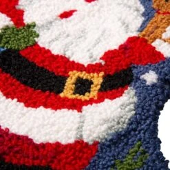 Glitzhome® 19" Santa Hooked Stocking -Northlight Sale Store D252943S 7