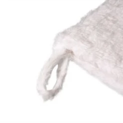 Glitzhome® 21" White Plush With Snowflake Christmas Stocking -Northlight Sale Store D252957S 3