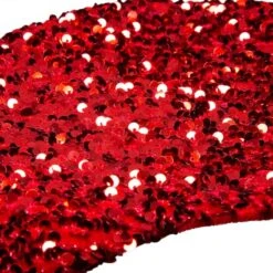 Glitzhome® 21" Red Sequin Christmas Stocking -Northlight Sale Store D252961S 7