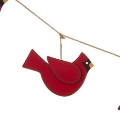Glitzhome® 6ft. Metal Christmas Cardinal Garland -Northlight Sale Store D253601S 4