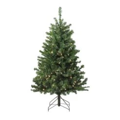 Northlight 4ft. Pre-Lit Medium Canadian Pine Artificial Christmas Tree With Candlelight LED Lights