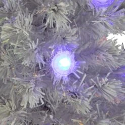 Northlight 4ft. Pre-Lit Medium White Iridescent Fiber Optic Artificial Christmas Tree With Blue LED Lights 15 Northlight 4ft. Pre-Lit Medium White Iridescent Fiber Optic Artificial Christmas Tree With Blue LED Lights -Northlight Sale Store D253657S 14