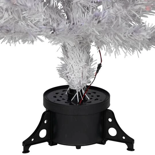 Northlight 4ft. Pre-Lit Medium White Iridescent Fiber Optic Artificial Christmas Tree With Blue LED Lights 8 Northlight 4ft. Pre-Lit Medium White Iridescent Fiber Optic Artificial Christmas Tree With Blue LED Lights - Image 8