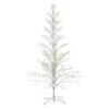 Northlight 6ft. Pre-Lit White Cascade Twig Artificial Christmas Tree, Clear Lights