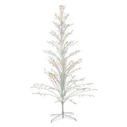 Northlight 6ft. Pre-Lit White Cascade Twig Artificial Christmas Tree, Clear Lights -Northlight Sale Store D253671S 11