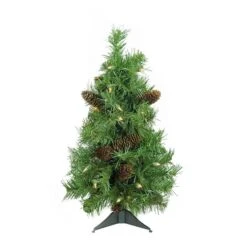 Northlight 2ft. Pre-Lit Full Dakota Pine Artificial Christmas Tree, Clear Dura-Lit® Lights -Northlight Sale Store D253678S 11
