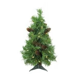 Northlight 2ft. Pre-Lit Full Dakota Pine Artificial Christmas Tree, Clear Dura-Lit® Lights -Northlight Sale Store D253678S 13