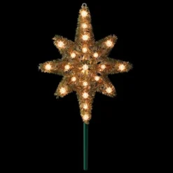 Northlight 21" Gold Lighted Star Of Bethlehem Tree Topper -Northlight Sale Store D253701S 12