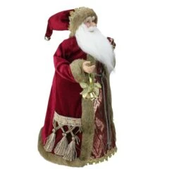 Northlight 18" Burgundy Santa Claus Christmas Tree Topper -Northlight Sale Store D253704S 2
