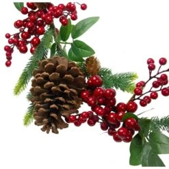Northlight 5ft. Pre-Decorated Berries & Pinecones Pine Springs Garland -Northlight Sale Store D253712S 13