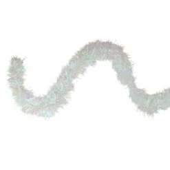 Northlight 50ft. White Iridescent Tinsel Garland 9 Northlight 50ft. White Iridescent Tinsel Garland -Northlight Sale Store D253714S 11