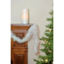 Northlight 50ft. White Iridescent Tinsel Garland 11 Northlight 50ft. White Iridescent Tinsel Garland -Northlight Sale Store D253714S 13