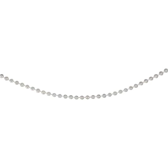 Northlight 100ft. Shiny Clear Iridescent Beaded Garland 2 Northlight 100ft. Shiny Clear Iridescent Beaded Garland - Image 2