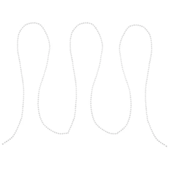 Northlight 100ft. Shiny Clear Iridescent Beaded Garland 5 Northlight 100ft. Shiny Clear Iridescent Beaded Garland - Image 5