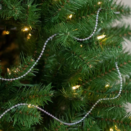 Northlight 100ft. Shiny Clear Iridescent Beaded Garland 6 Northlight 100ft. Shiny Clear Iridescent Beaded Garland - Image 6