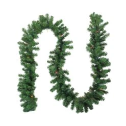 Northlight 9ft. Pre-Lit Multicolor Lighted Oak Creek Pine Garland