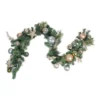 Northlight 6ft. Green & Gold Pre-Decorated Ornaments With Stars Garland