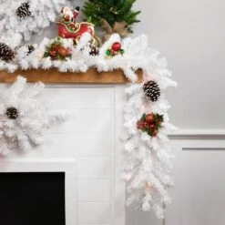 Northlight 9ft. Clear Lighted Snow White Garland -Northlight Sale Store D253722S 13