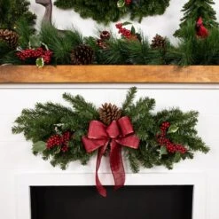 Northlight 32" Canadian Pine Door Swag -Northlight Sale Store D253724S 12