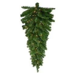 Northlight 3.5ft. Clear Lights Canadian Pine Teardrop Door Swag -Northlight Sale Store D253726S 11