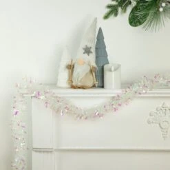 Northlight 12ft. Iridescent & Starburst Confetti Tinsel Garland -Northlight Sale Store D253728S 12