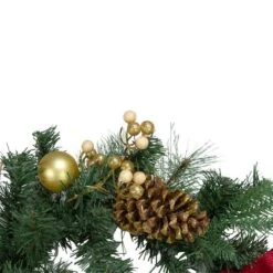 Northlight 6ft. Red & Gold Pre-Decorated Ornaments & Pinecones Garland -Northlight Sale Store D253729S 2