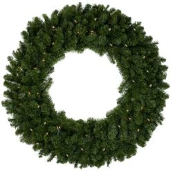 Northlight 3ft. Pre-Lit Canadian Pine Artificial Christmas Wreath -Northlight Sale Store D253739S 11
