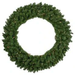 Northlight 4ft. Pre-Lit Canadian Pine Artificial Christmas Wreath